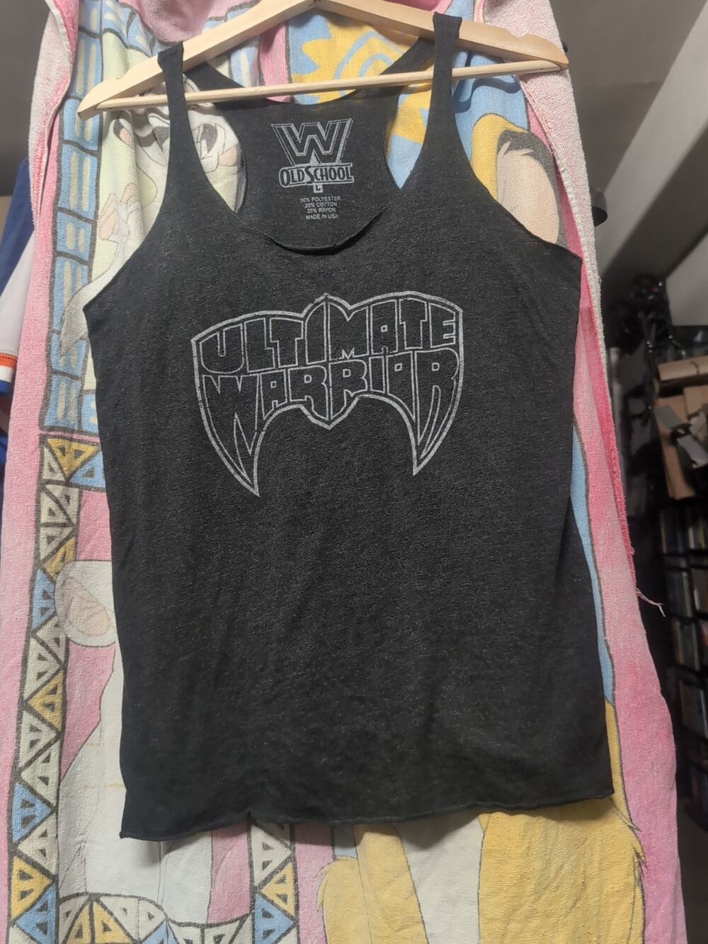 WWE Ultimate Warrior "Parts Unknown" Black Women's Vintage Tank Top Size L